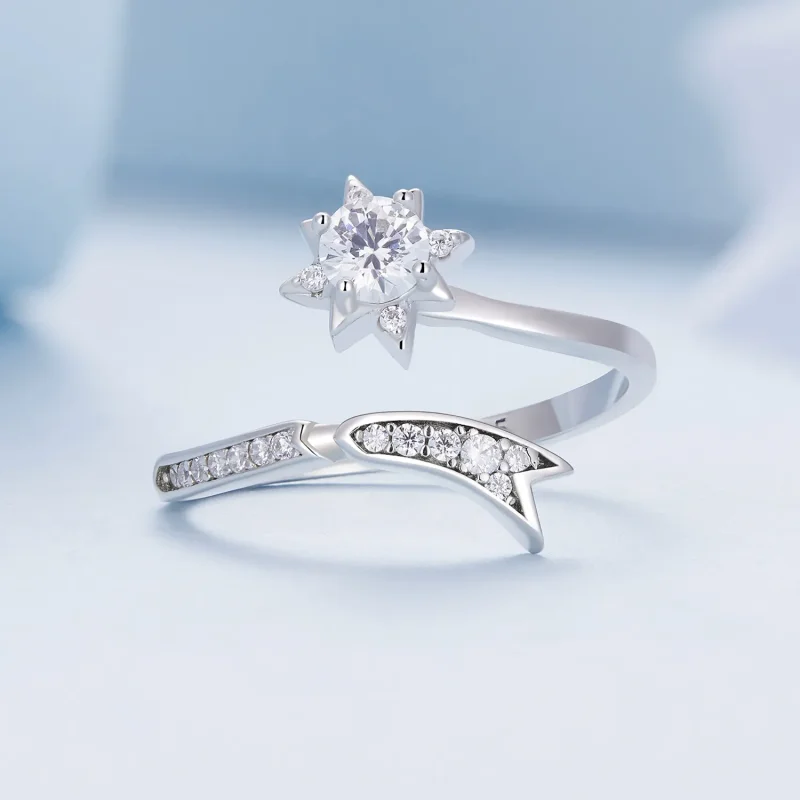 (image for) Pandora Style Exquisite Meteor Opening Ring - BSR413 - View 3