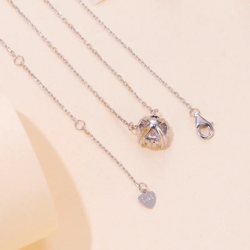 (image for) Pandora Style Exquisite Moissanite Necklace (One Certificate) - MSN011 - View 5