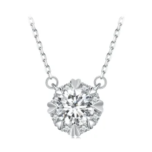 (image for) Pandora Style Exquisite Moissanite Necklace (One Certificate) - MSN011