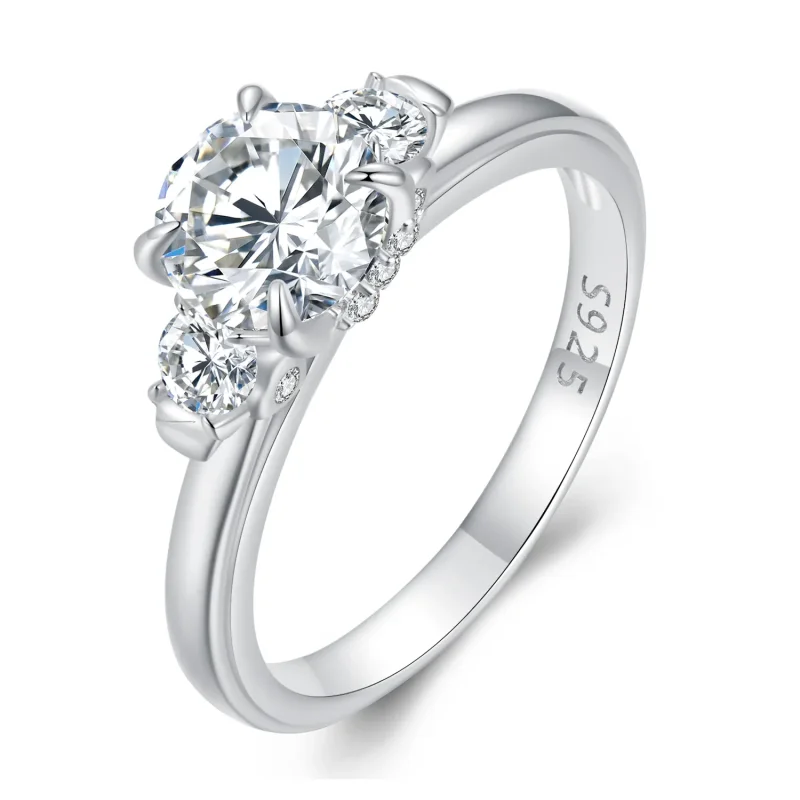 (image for) Pandora Style Exquisite Moissanite Ring - MSR022 - Product Image
