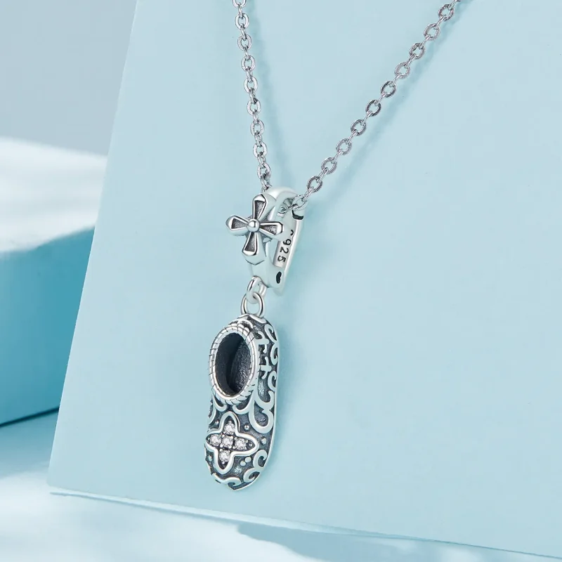 (image for) Pandora Style Exquisite Pattern Shoes Dangle - SCC2573 - View 3