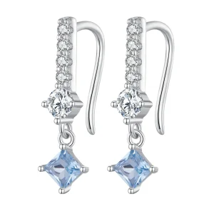 (image for) Pandora Style Exquisite Stone-Set Dangle Earrings - SCE1586