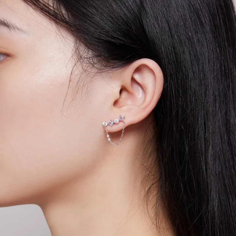 (image for) Pandora Style Exquisite Stone Studs Earrings - SCE1585 - View 7