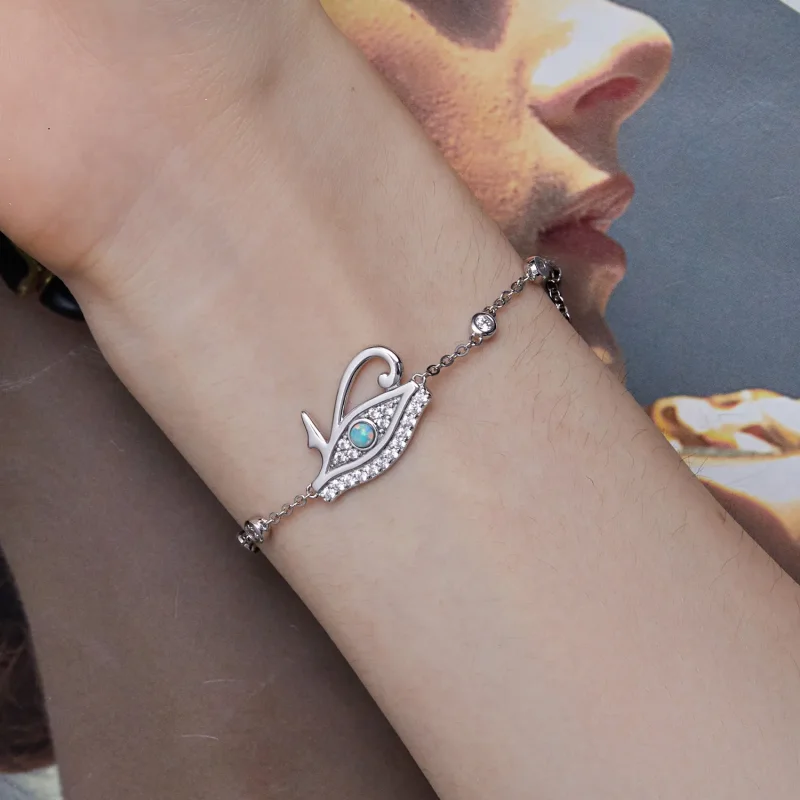 (image for) Pandora Style Eye of Horus Chain Bracelet - BSB114! - View 7