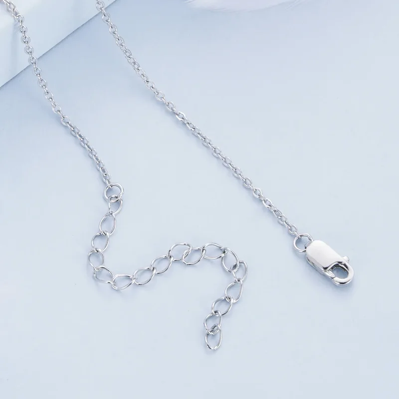 (image for) Pandora Style Feather Necklace - BSN346 - View 4