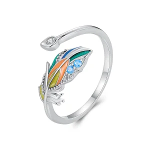 (image for) Pandora Style Feather Ring - BSR469-E