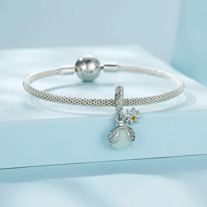 (image for) Pandora Style Firefly Luminous Dangle - SCC2615! - View 3