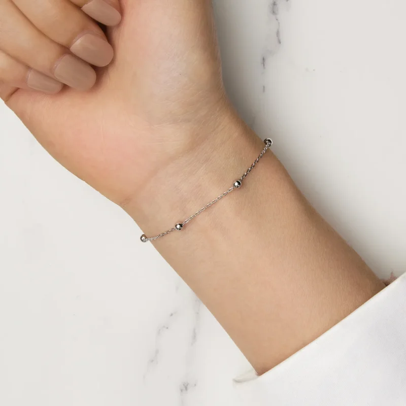 (image for) Pandora Style Fishtail Shell Beads Chain Bracelet - SCB257 - View 7