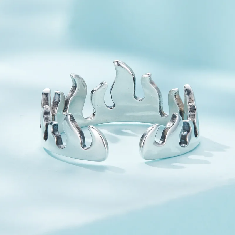 (image for) Pandora Style Flame Open Ring - SCR914 - View 4