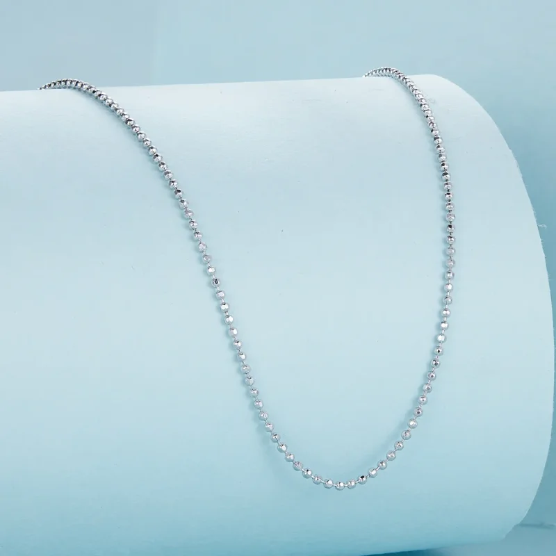 (image for) Pandora Style Flash Bead Chain Basic Necklace - SCA027 - View 2