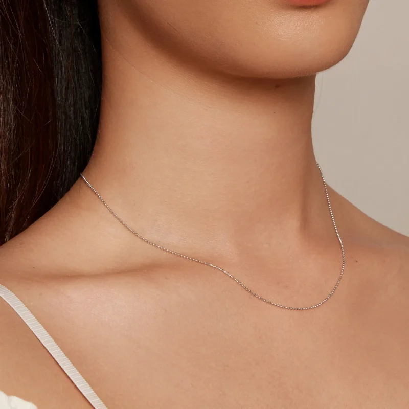 (image for) Pandora Style Flash Bead Chain Basic Necklace - SCA027 - View 7