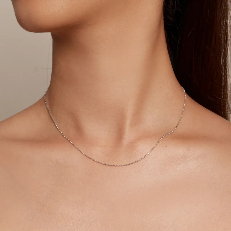 (image for) Pandora Style Flash Bead Chain Basic Necklace - SCA027 - View 9