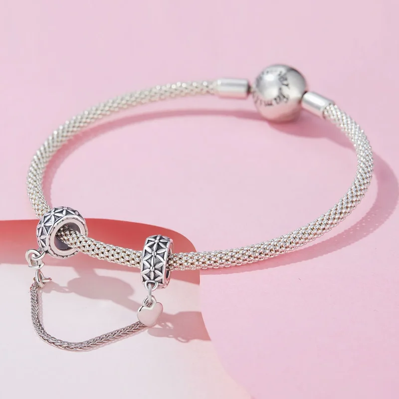 (image for) Pandora Style Flower of Life Silicone Safe Chain - SCC2632 - View 3