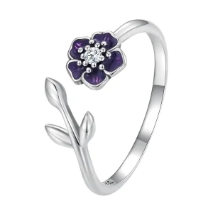 (image for) Pandora Style Flower Open Ring - BSR394