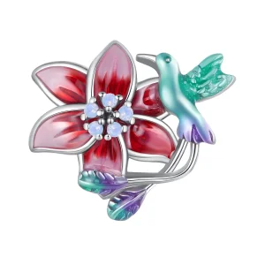 (image for) Pandora Style Flowers and Birds Charm - BSC787