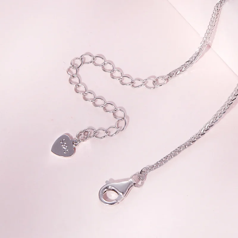 (image for) Pandora Style Footprint Necklace - SCN497 - View 5
