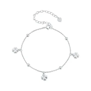 (image for) Pandora Style Four Leaf Clover Chain Bracelet - BSB139