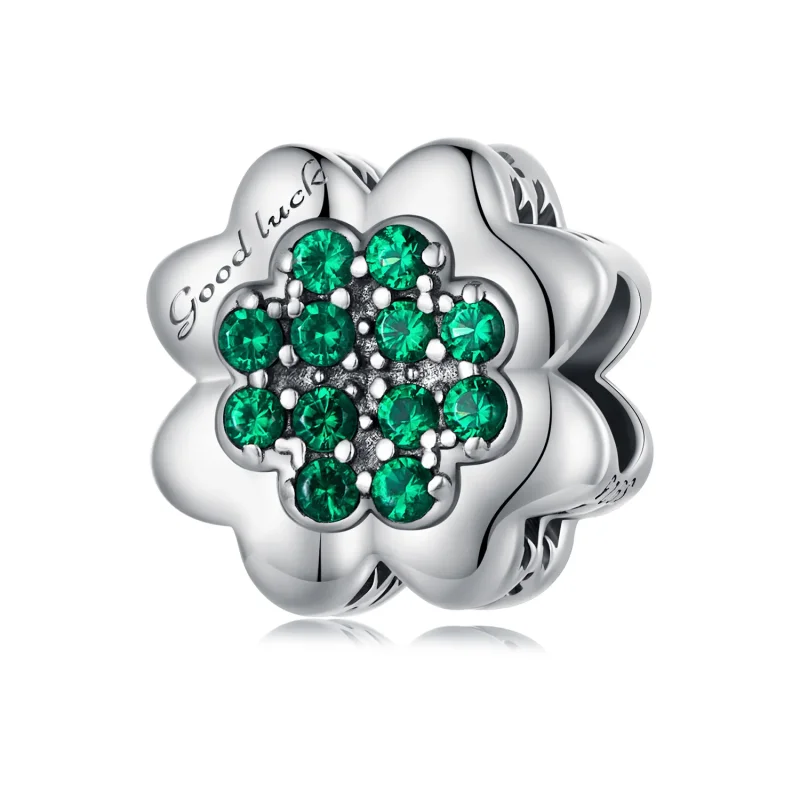 (image for) Pandora Style Four Leaf Clover Charm - SCC2604 - Product Image