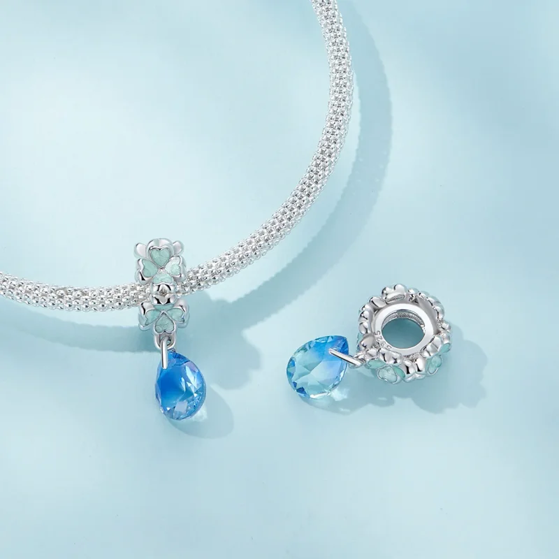 (image for) Pandora Style Four Leaf Clover Spacer - SCC2485 - View 4