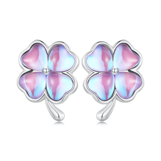 (image for) Pandora Style Four Leaf Clover Studs Earrings - BSE914