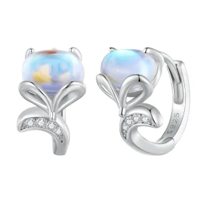 (image for) Pandora Style Fox Hoop Earrings - SCE1582