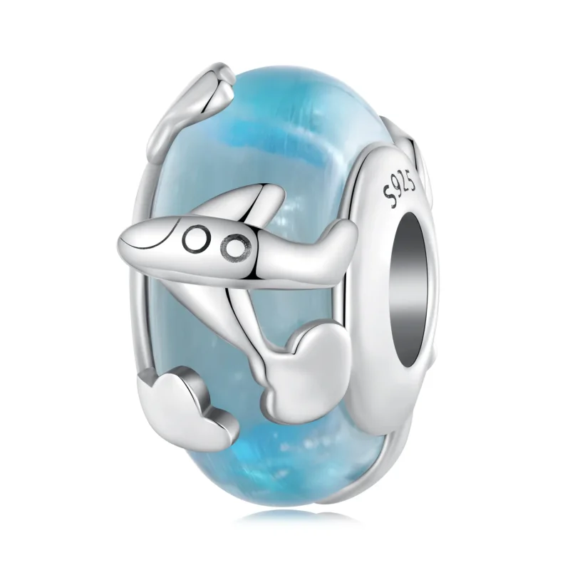 (image for) Pandora Style Glazed Aircraft Charm - SCC2482 - View 8