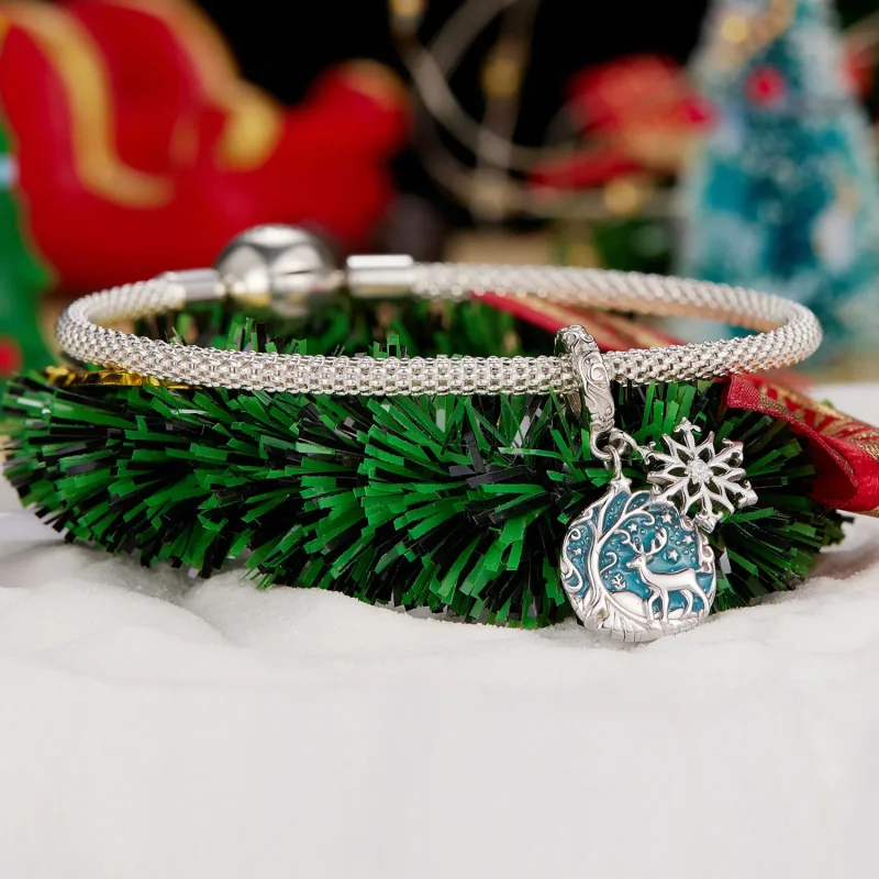 (image for) Pandora Style Glow-In-The-Dark Elk Dangle - SCC2661 - View 3