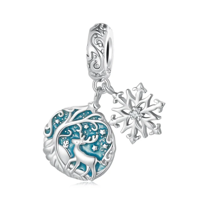 (image for) Pandora Style Glow-In-The-Dark Elk Dangle - SCC2661 - Product Image