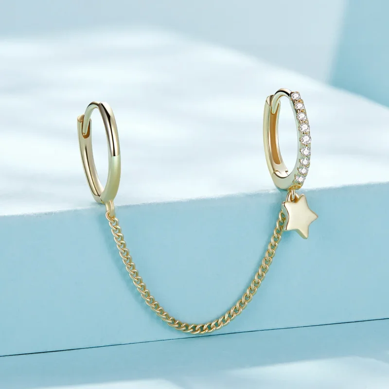 (image for) Pandora Style Golden Astropath Safe Chain - SCE914-B - View 2