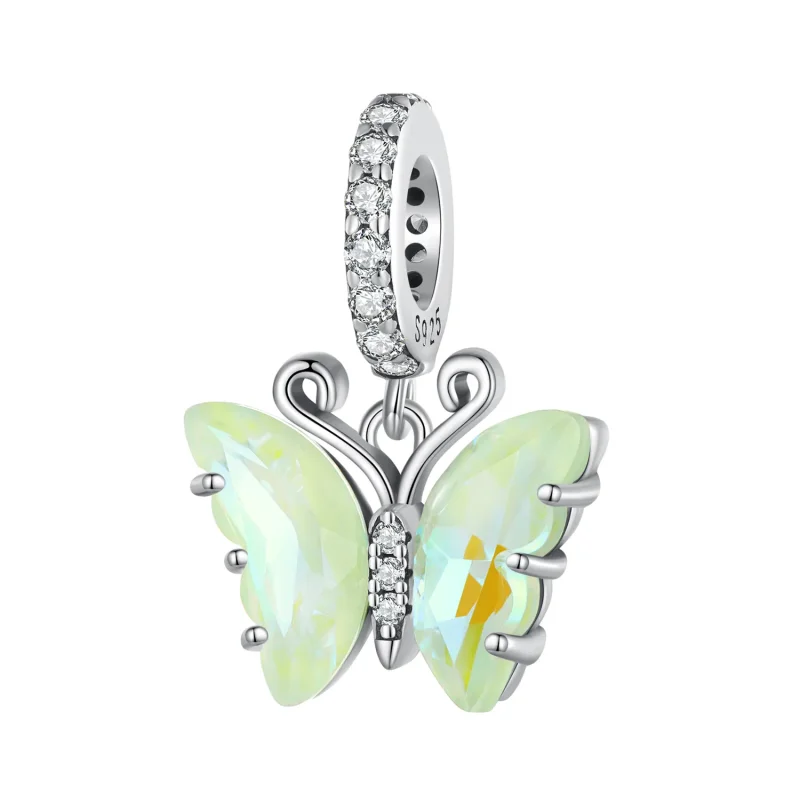 (image for) Pandora Style Green Aurora Butterfly Dangle - SCC2305-GN - Product Image