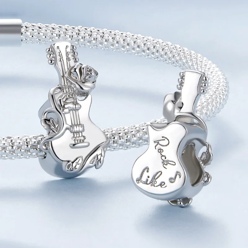 (image for) Pandora Style Guitar Charm - BSC813 - View 4