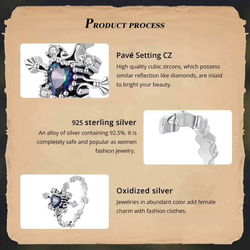 (image for) Pandora Style Halloween Cross Ring - BSR482-E - View 4