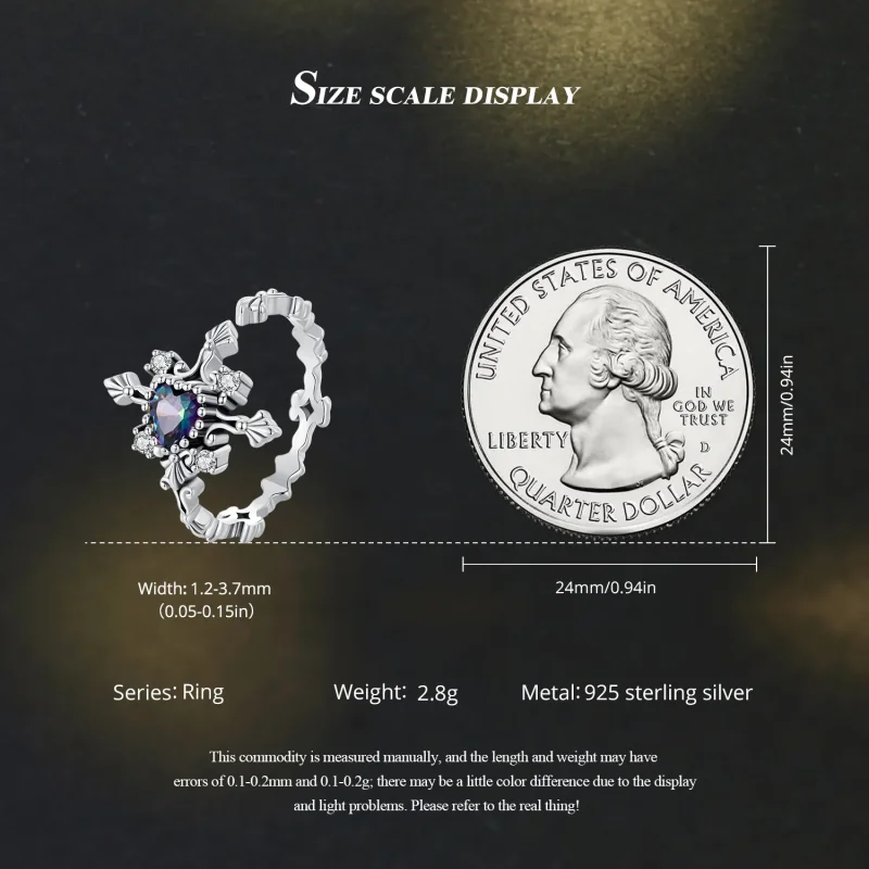 (image for) Pandora Style Halloween Cross Ring - BSR482-E - View 6