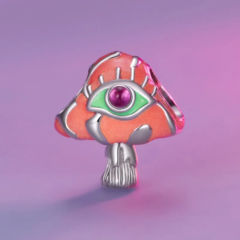 (image for) Pandora Style Hallucinogenic Mushrooms Charm - SCC2532 - View 7