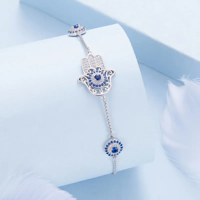 (image for) Pandora Style Hand of Fatima Bracelet - BSB140 - View 3