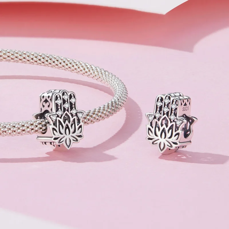 (image for) Pandora Style Hand of Fatima Charm - SCC2628 - View 4