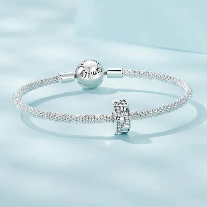 (image for) Pandora Style Heart Clip - SCC2492 - View 5