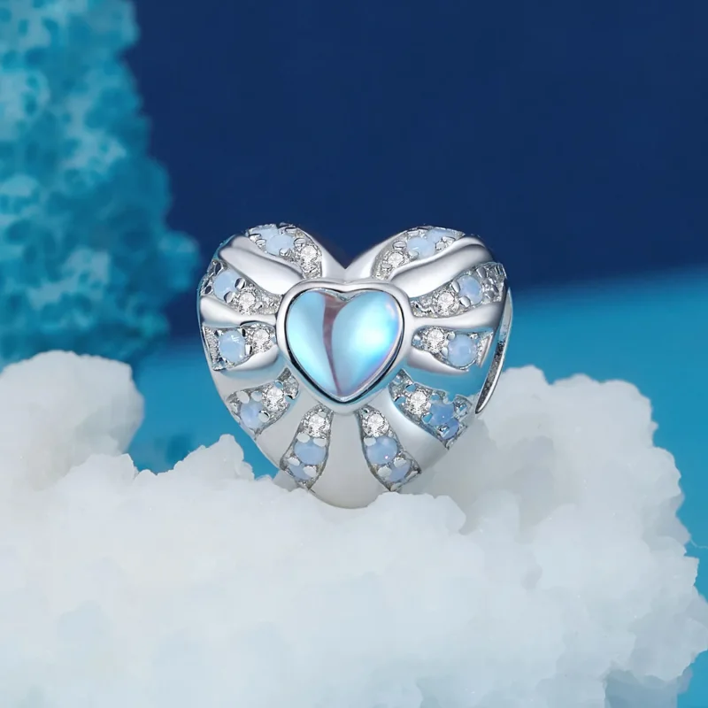 (image for) Pandora Style Heart of Illusion Charm - BSC918 - View 2