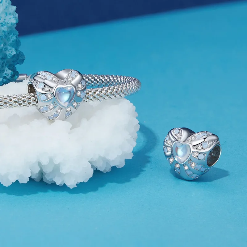(image for) Pandora Style Heart of Illusion Charm - BSC918 - View 4