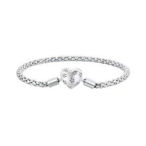 (image for) Pandora Style Heart Shaped Basic Chain Bracelet - BSB135
