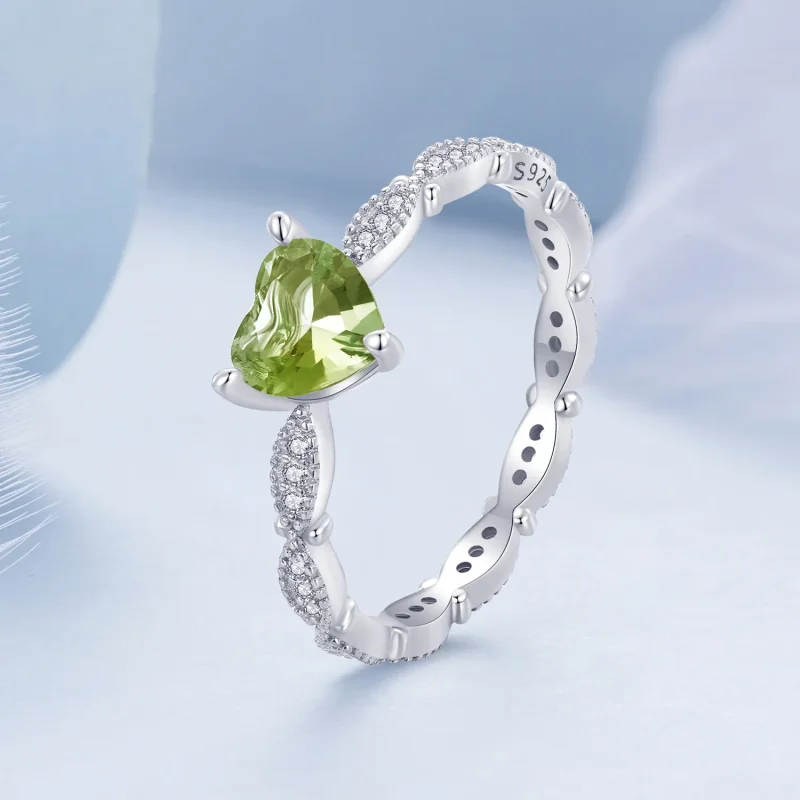 (image for) Pandora Style Heart Shaped Chameleon Ring - BSR479 - View 3