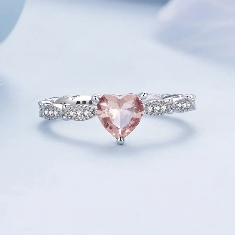 (image for) Pandora Style Heart Shaped Chameleon Ring - BSR479 - View 4