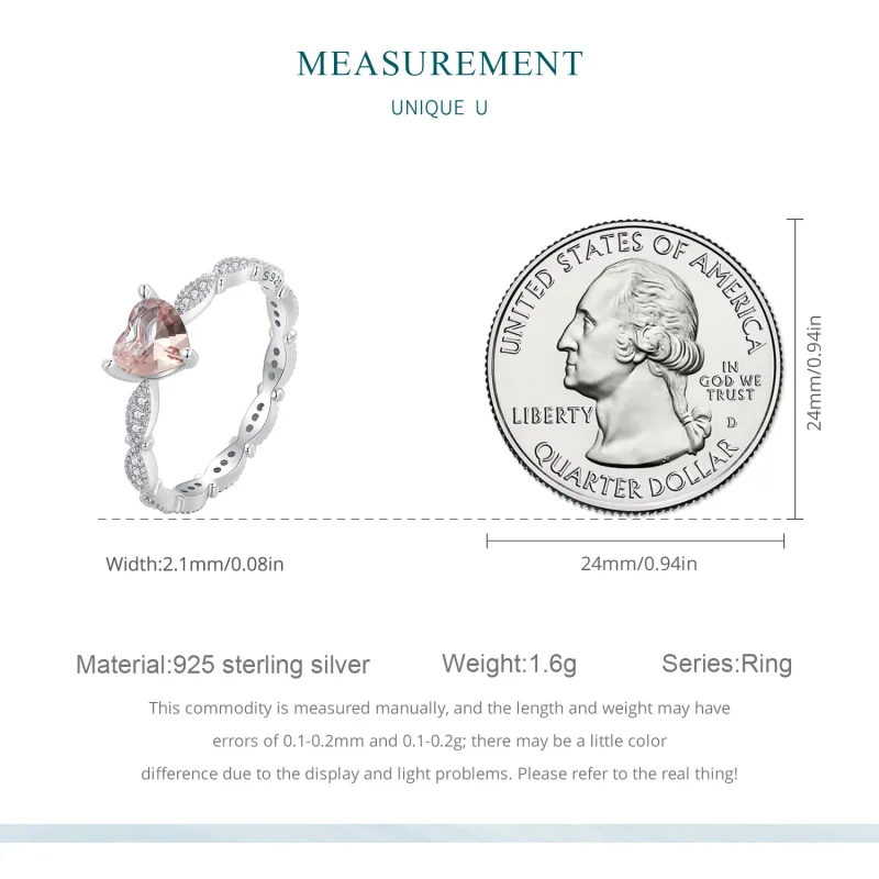 (image for) Pandora Style Heart Shaped Chameleon Ring - BSR479 - View 7