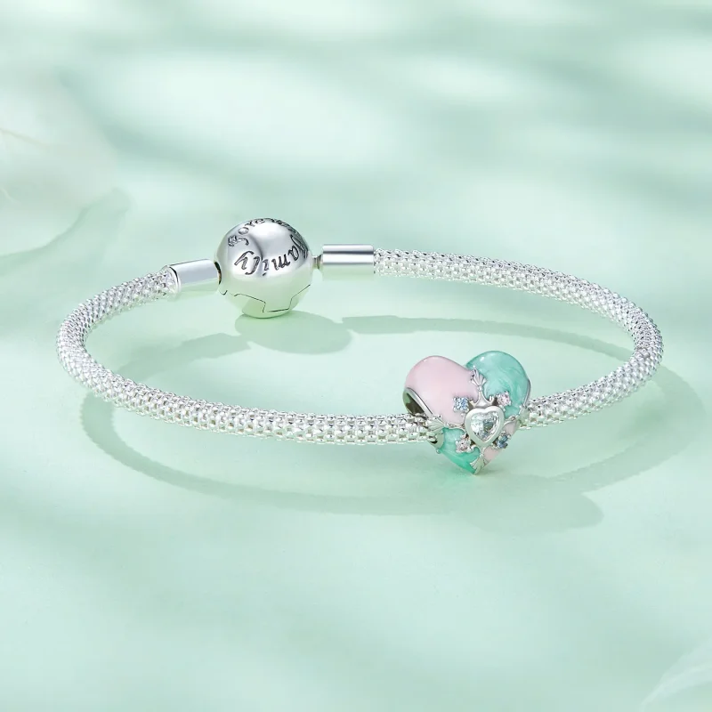 (image for) Pandora Style Heart Shaped Easter Charm - BSC782 - View 5