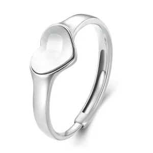 (image for) Pandora Style Heart-Shaped Reflective Ring - BSR434