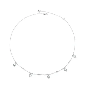 (image for) Pandora Style Heart-Shaped Tassel Necklace Choker - BSN359