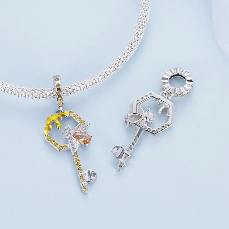 (image for) Pandora Style Hive Key Dangle - BSC822 - View 4