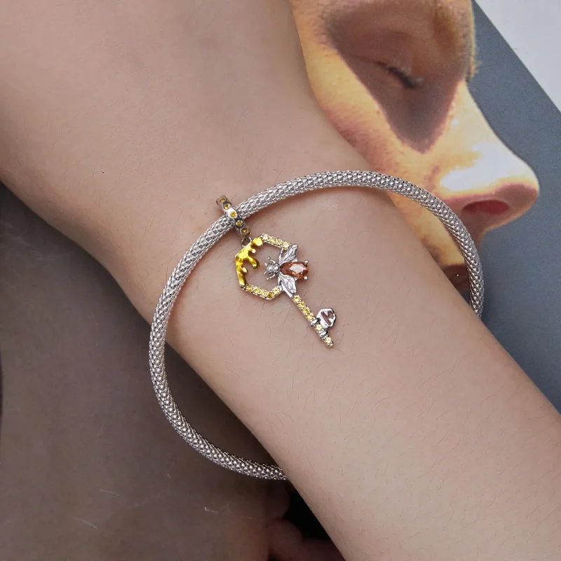 (image for) Pandora Style Hive Key Dangle - BSC822 - View 5