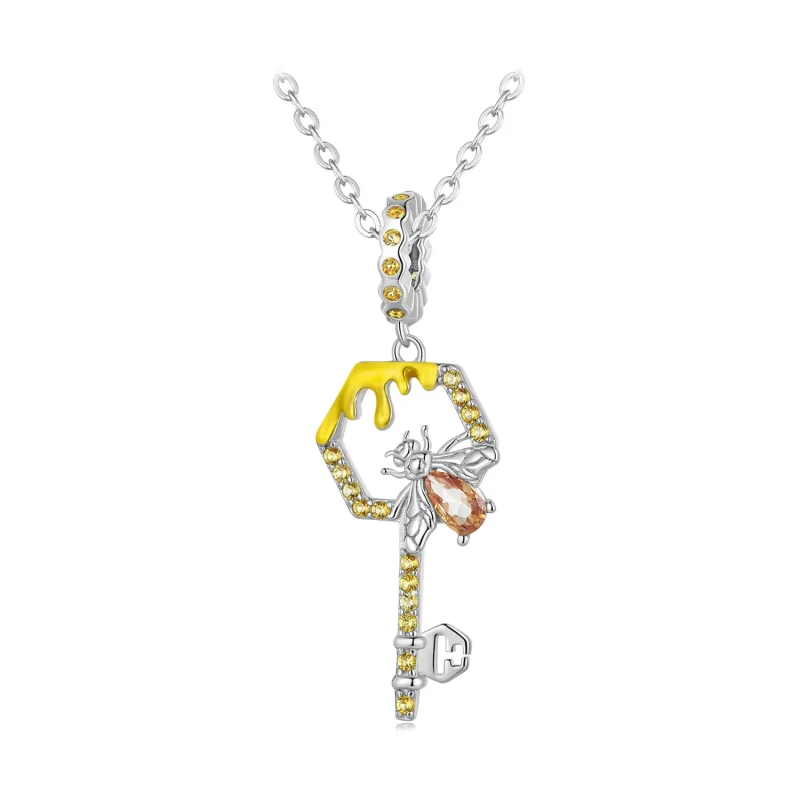 (image for) Pandora Style Hive Key Dangle - BSC822 - View 6