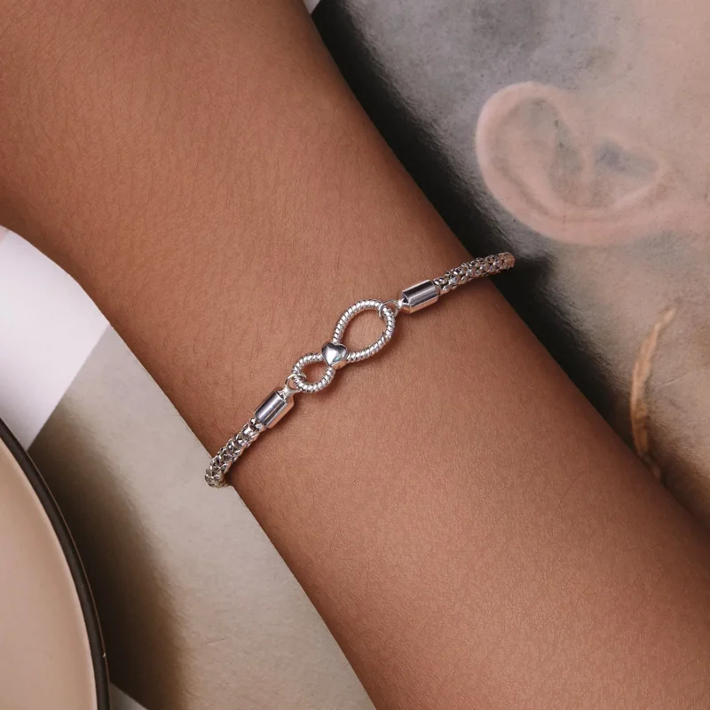 (image for) Pandora Style Infinity Basic Chain Bracelet - SCB260 - View 5
